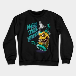 Angry Ink Bottle Crewneck Sweatshirt